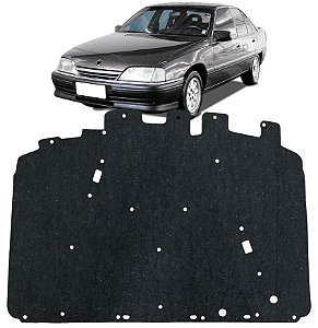 Forro Manta Acústica do Capô Omega Suprema 1993 À 1998 Automotiva Isolante Adesivado com Presilhas Modelo Original