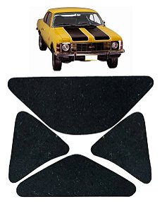 Forro Manta Acústica do Capô Opala Caravan 1969 1970 1971 1971 1973 1974 Automotiva Isolante Adesivado com Presilhas Modelo Original