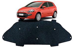 Forro Manta Acústica do Capô Fiat Punto 2007 À 2017 Automotiva Isolante Adesivado com Presilhas Modelo Original