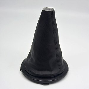 Coifa da Alavanca de Cambio Carro Volkswagen Fox 2003/09 Gol / Voyage / Saveiro 2008/13 / Cor: PRETO (C/ ARO PRETO)