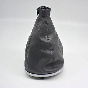 Coifa da Alavanca de Cambio Carro Fiat Palio 2012-2017 / Grand Siena 2012-2020 / Cor: CINZA (C/ BASE PRATA)