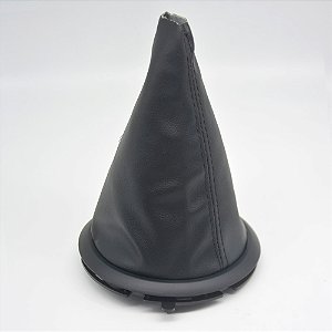 Coifa da Alavanca de Cambio Carro Citroen C3 2004-2012 Com Base / Cor: PRETA (C/ ARO PRETO)