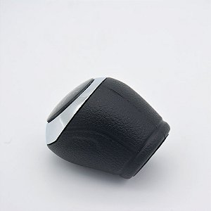 Kit Coifa de Alavanca Com Manoplas de Câmbio Carro Chevrolet Onix / Prisma 2013-2019 PRETA COM AZUL BASE PRETA / Cor: PRETA CROMADA ( ENC. PRESSÃO)