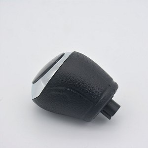Kit Coifa de Alavanca Com Manoplas de Câmbio Carro Chevrolet Onix / Prisma 2013-2019 PRETA COM AZUL BASE PRETA / Cor: PRETA CROMADA ( ENC. PARAFUSO)