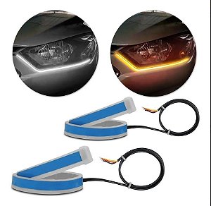Fita Automotiva Amarela e Branca 12V 0,2w 45 CM
