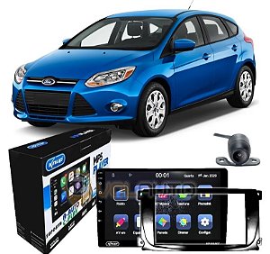 Moldura Painel Black Piano Multimidia Ford Focus Ano 2009 2010 2011 2012 2013