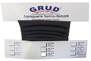Espaguete Termo Retratil Preto GR 845 4,5MM - 3/16"