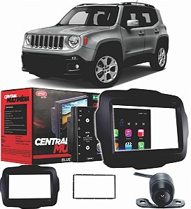 Kit Central Android Auto Carplay Renegade 2015 2016 2017 18