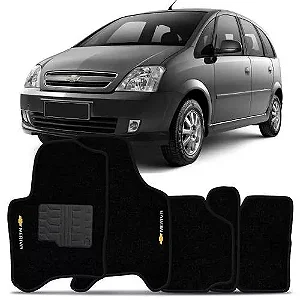 Jogo De Tapete Carpete Meriva 2003 Á 09 10 2011 3 Pçs Preto