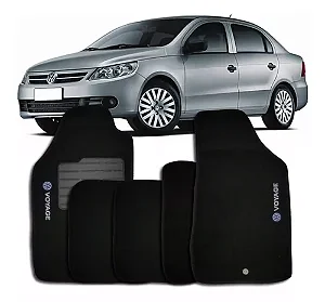 Jogo De Tapetes Carpete Voyage G5 2009-2017 Com Logo Bordado