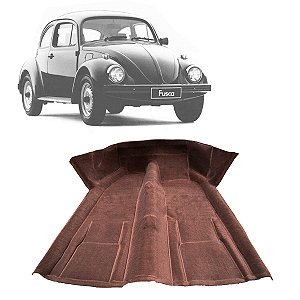 Forração Carpete Moldado Vw Fusca 1960 A 1996 Marrom