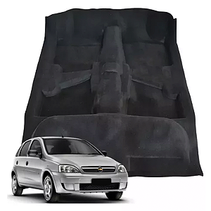 Forração Carpete Moldado Gm Corsa Montana 2002 A 2013 Preto
