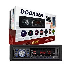 Radio Som Mp3 Bluetooth App Control Carro Automotivo Entrada Usb/ Sd