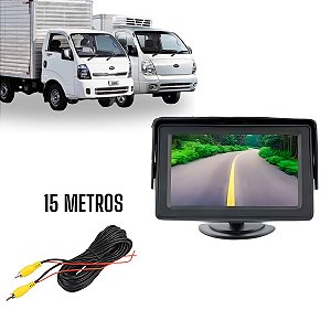 Tela Lcd 4.3" Polegadas Cabeamento 15 Metros