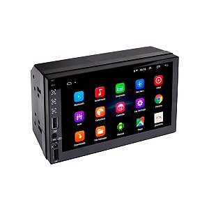 Tela Multimidia 7" Full Touch Fm Espelham Ios Android Carplay / Android Auto S/fio