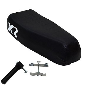 Banco De Mobilete Bikelete Caloi Xr + Presilha + Canote Preto
