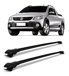 Travessa Aluminio Saveiro Cross 2009 Até 2016 Slim Preto