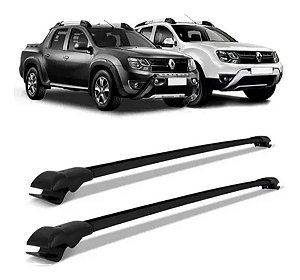 Travessa Aluminio Duster Oroch 2016 Até 2019 Slim  Preto
