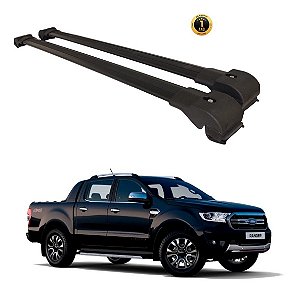Travessa Aluminio Ranger 2013 Até 2016 Larga Preto