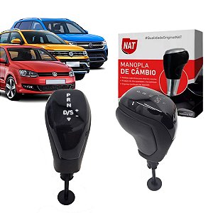 Manopla De CÂmbio AutomÁtico T-cross taos tiguan polo virtus nivus C/ Led Branco