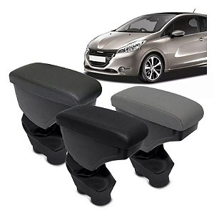 Apoio Descanso de Braço Encosto Banco Suporte Porta Objetos Peugeot 2008 Allure 2016 2017 2018 2019 Preto Grafite Cinza