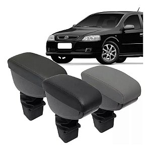 Apoio Encosto De Braço Descanso Astra Hatch Sedan 2003 2004 2005 2006 2007 2008 2009 2010 2011 2012 Couro Preto Cinza Grafite Porta Objetos Suporte Automotivo