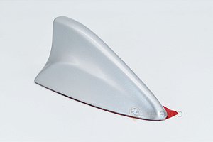Antena Shark Tubarão Receptiva Am Fm Esportiva Preto Prata Cinza Barium Vermelha Branca Universal