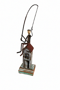 Escultura "Pescador de Mim" – Peça Única