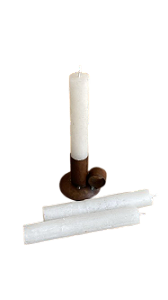 Castiçal de Ferro com Alça + 3 velas