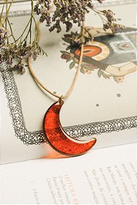 Colar lua urucum