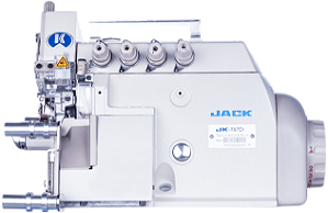 Overloque 4 fios cilindrica - com cortador pneumático e esticador mecânico MARCA: JACK / MODELO: JK-797DI-FR02