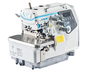 Overloque 4 fios DD eletronica c/ embutidor pneumático BK MARCA: JACK / MODELO: JK-C7 483323BK