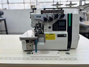 Overloque 4 fios DD eletronica c/ embutidor pneumático BK Usada MARCA: ZOJE / MODELO: ZJ-B9500-13BL-PD3