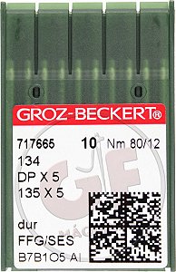 Agulha DPx5 12 MARCA: Groz Beckert / MODELO: DPx5 12