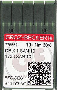 Agulha DBx1 08 (San 10) MARCA: Groz Beckert / MODELO: DBx1 08 San 10