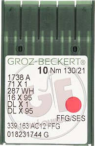 Agulha DBx1 21 MARCA: Groz Beckert / MODELO: DBx1 21