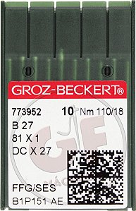 Agulha DCx27 18 MARCA: Groz Beckert / MODELO: DCx27 18