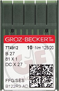 Agulha DCx27 20 para overloque e interloque MARCA: Groz Beckert / MODELO: DCx27 20