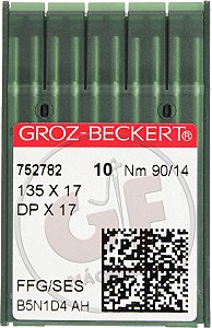 Agulha DPx17 14 para travete e pespontadeira MARCA: Groz Beckert / MODELO: DPx17 14