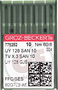 Agulha UYx128 08 (San 10) MARCA: Groz Beckert / MODELO: UYx128 08 San 10