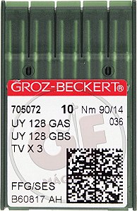 Agulha UYx128 14 para galoneira MARCA: Groz Beckert / MODELO: UYx128 14