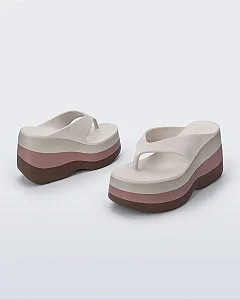 MELISSA FREE THONG WEDGE PRINT - 37899