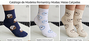 KIT MEIA CANO MEDIO FEMININA ESTAMPA