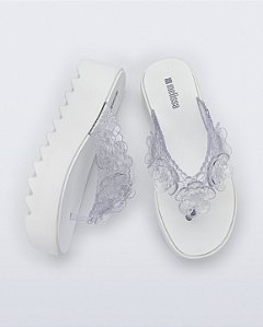MELISSA THONG PLATFORM GARDEN FLOW 38212