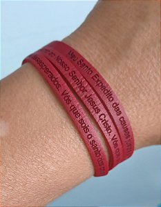 Pulseira Masculina Santo Expedito- 3 Voltas