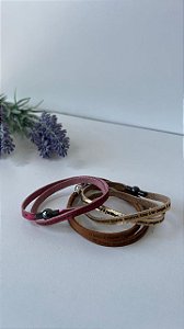 Pulseira Feminina  O Amor é piegas-2 voltas