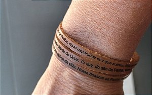Pulseira Masculina N Sra da Penha- 3 voltas