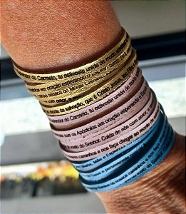 Pulseira Feminina N Sra do Carmo - 5 voltas