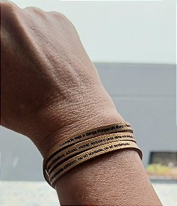 Pulseira Feminina Santo Agostinho - 3 voltas