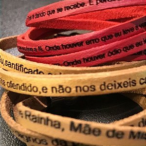 Pulseira Feminina Salve Rainha- 4 voltas